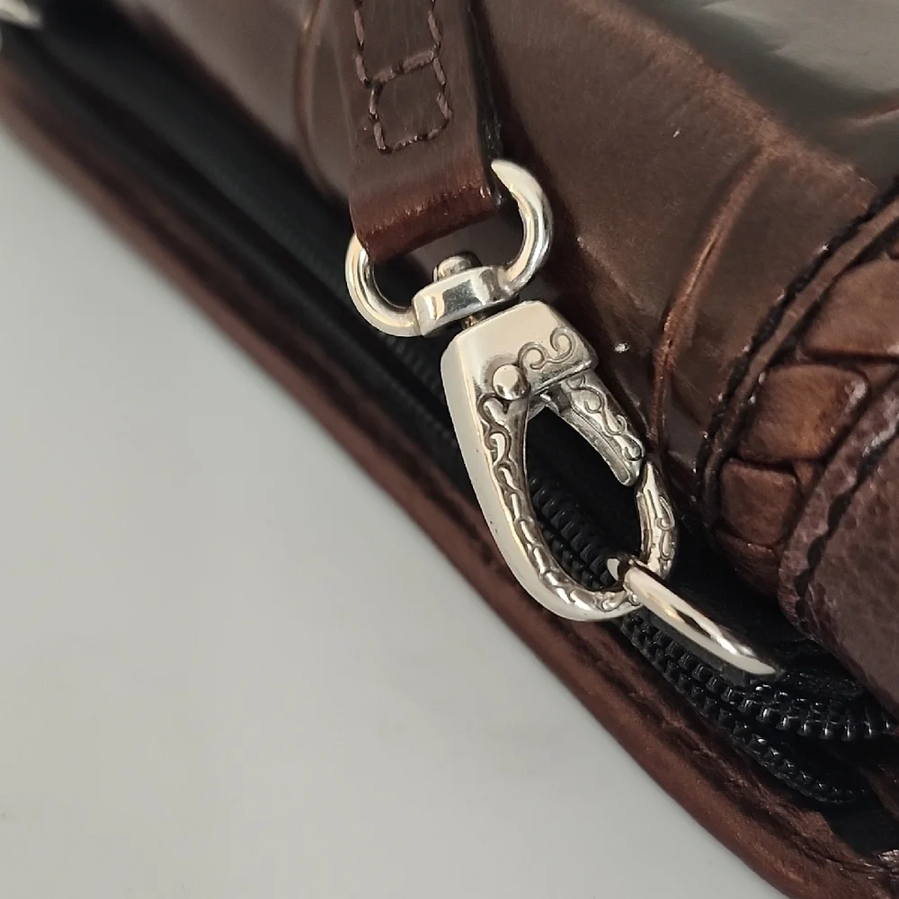 Brighton Leather Crossbody Wallet